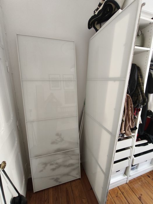 Portas Roupeiro 150cm Vidro Pax - IKEA