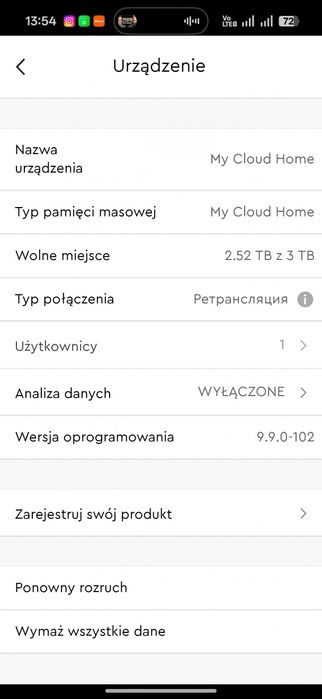 Dysk Sieciowy Chmura Osobista WD My Cloud Home Duo 3TB NAS