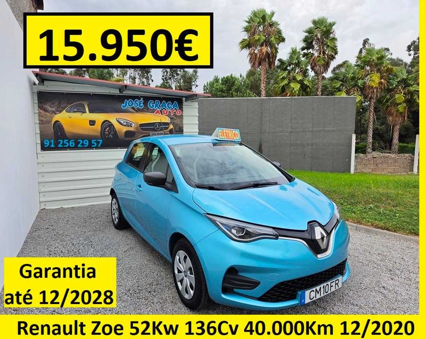 Renault Zoe 52Kw 136Cv Autonomia 385Km 40.000Km 12/2020