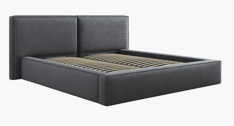 Łóżko sypialniane podwójne Jodie 180x200cm tk. strukturalna Micadoni