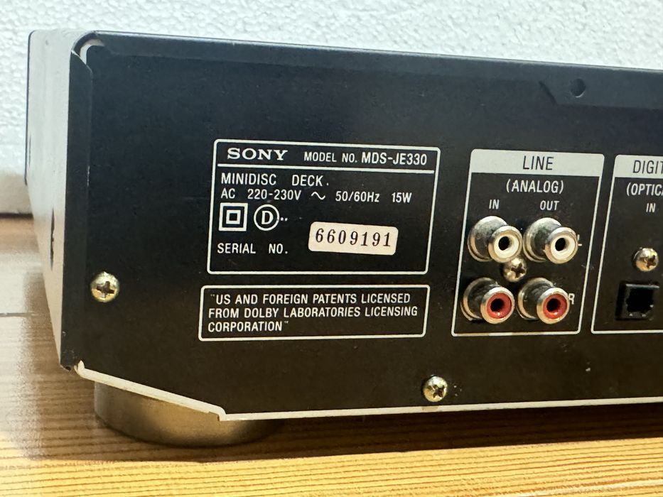 Leitor/Gravador Sony Mini Disc