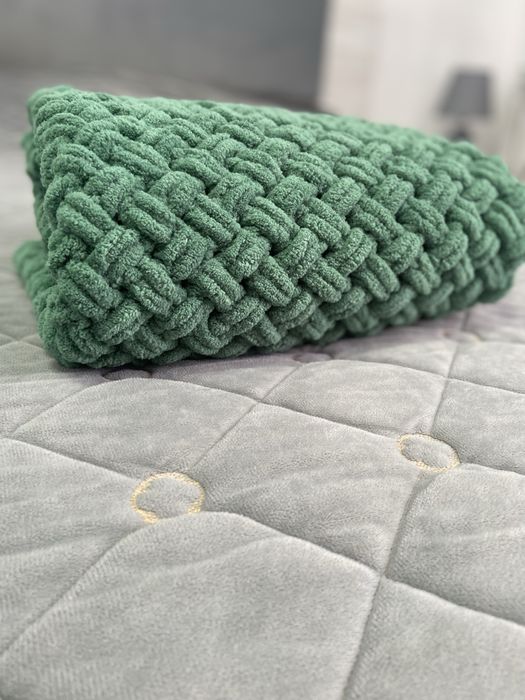 Плед з прияжі Алізе пуффе 80х100