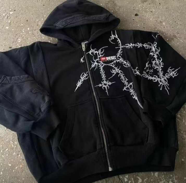 LYFT× XXX LIMITED CUT-OFF LONG Lサイズ Зіпка diesel преміум кофта худі світгот лонгслів diesel sk8