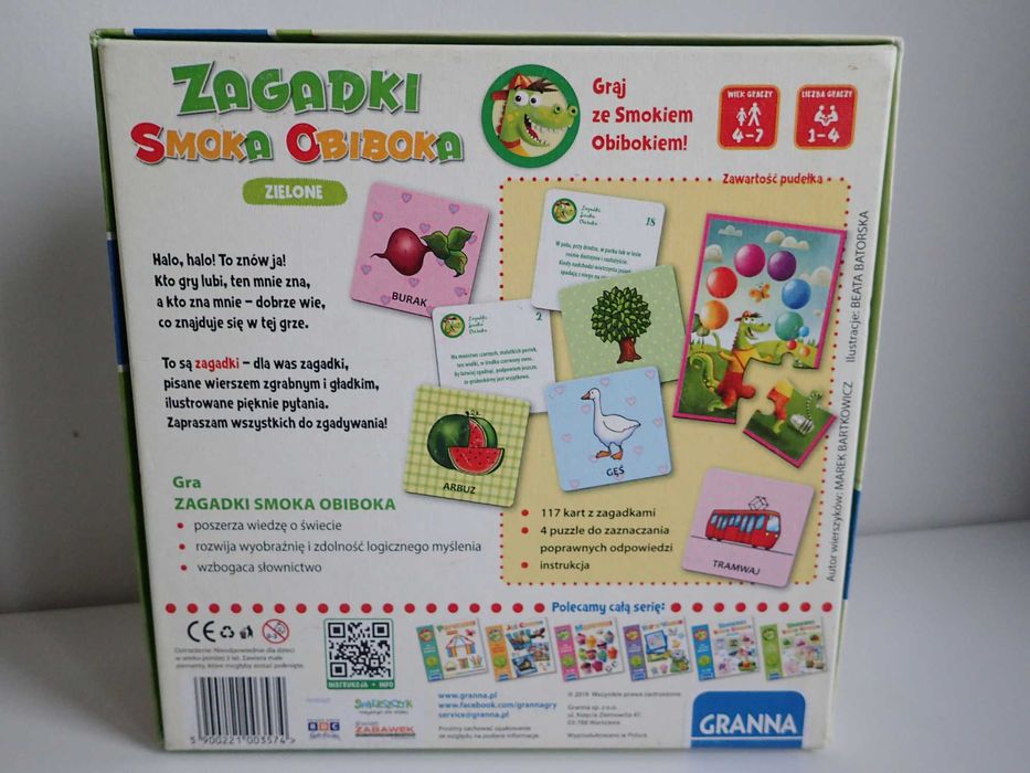gra zagadki Smoka obiboka zielone