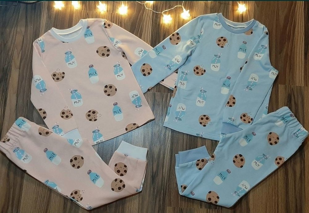 Дитяча тепла піжама рожева 104 р., новорічний подарунок