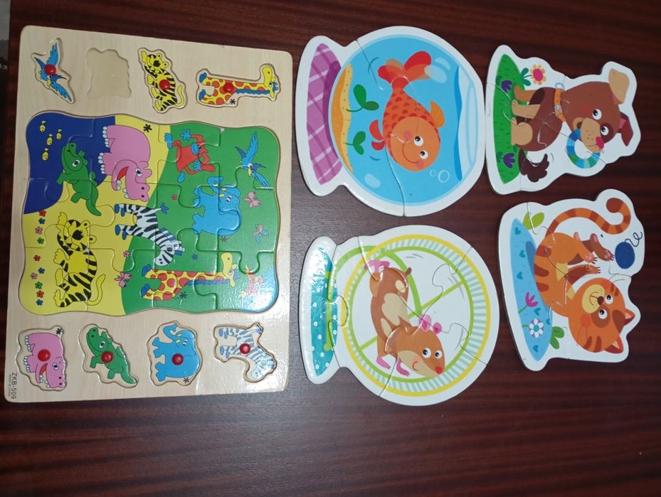 Układanki drewniane puzzle