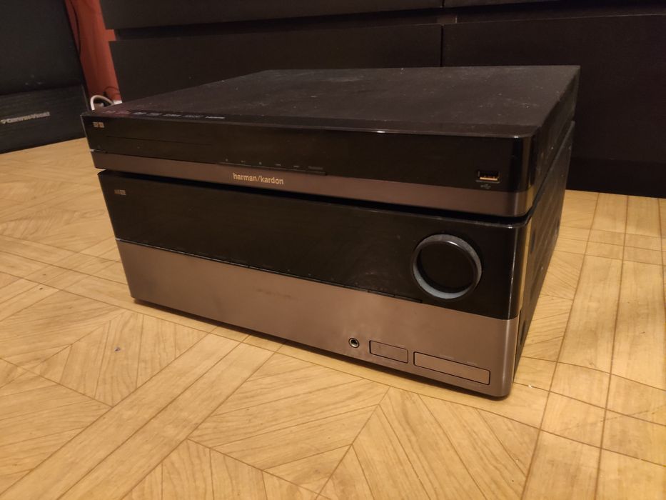 Kino domowe warte 9500zł Harman Kardon AVR 460 BDP0 HKTS200 denon sony