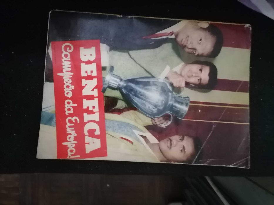 HISTÓRICA Revista de 1961 BENFICA Campeão Europeu 60/61 Ag. Port. Revistas
