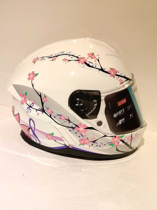 Capacete infantil menina CGM Lucky integral mota scooter novo
