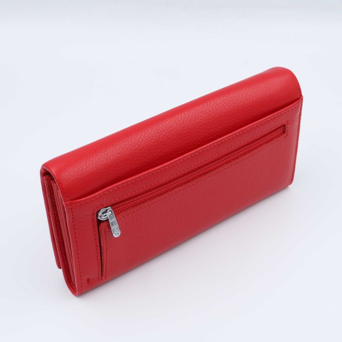 Гаманець жіночий шкіряний червоний 5241 Кошелек женский кожаный красны