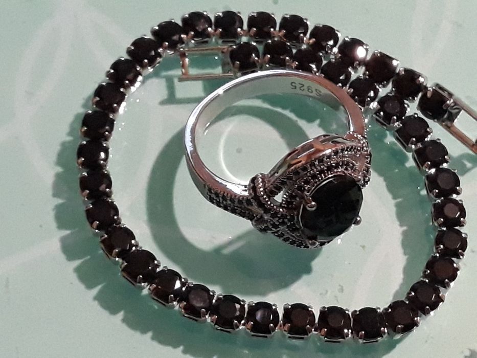 Женский подарочный набор серебро 925 пробы