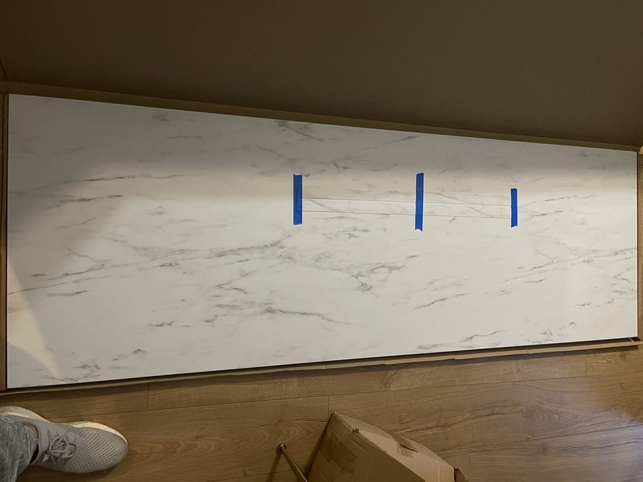Tani Blat Marmur 1. Ikea Ekbacken 186x2.8x63.5 i 2. Biały 123x63,5