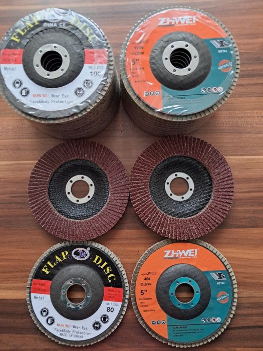 Круг на липучке наждачка шлифовальный (все размеры) 125 mm лепестковый