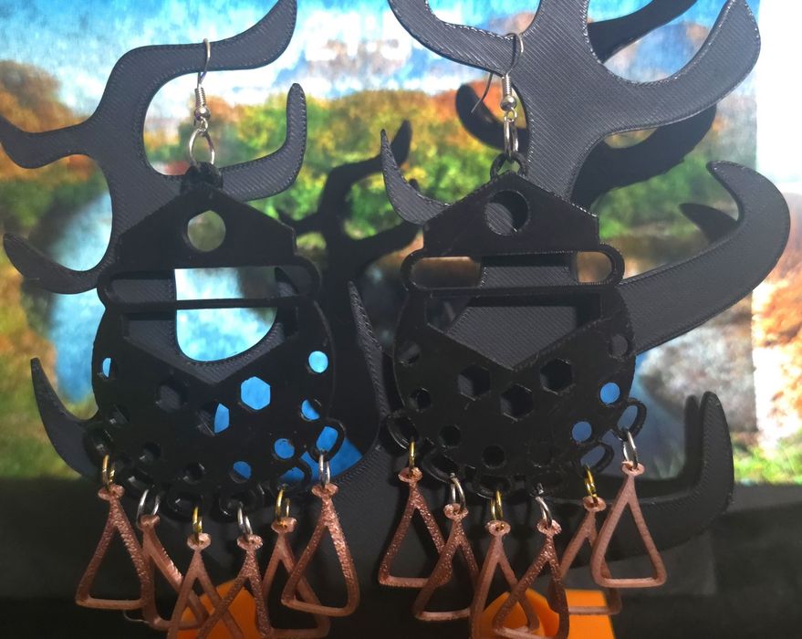 Brincos diversos  impressos em 3D