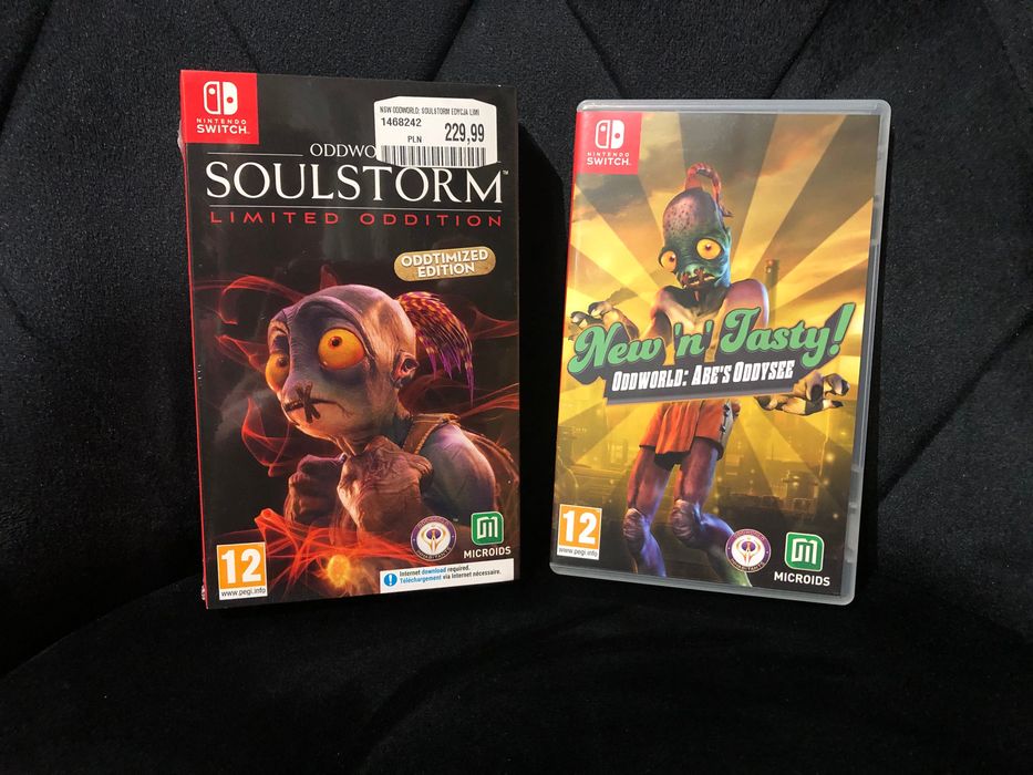 2 gry switch oddworld soulstorm i New n tasty - FOLIA