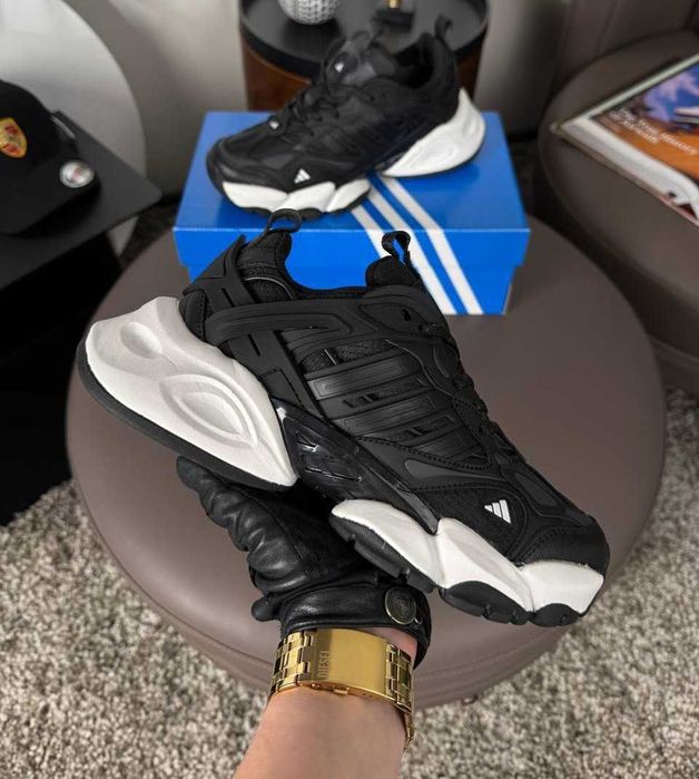 !ТЕРМО! Adidas XLG Runner Deluxe GTX Black White 41 42 43 44 45