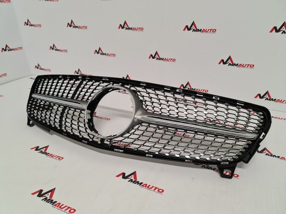 Grelha Frontal Mercedes A W176 Facelift Diamond Silver
