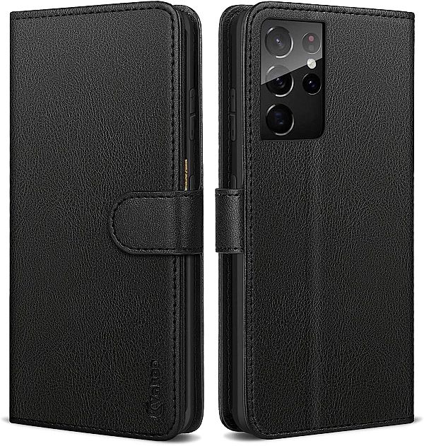 Etui Pokrowiec z Klapką do Samsung Galaxy S21 Plus 5G czarny