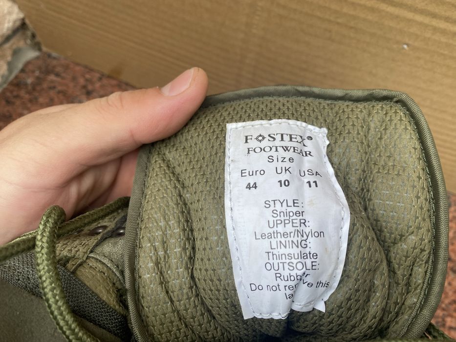 Тактичні військові черевики SNIPER від FOSTEX GARMENTS.