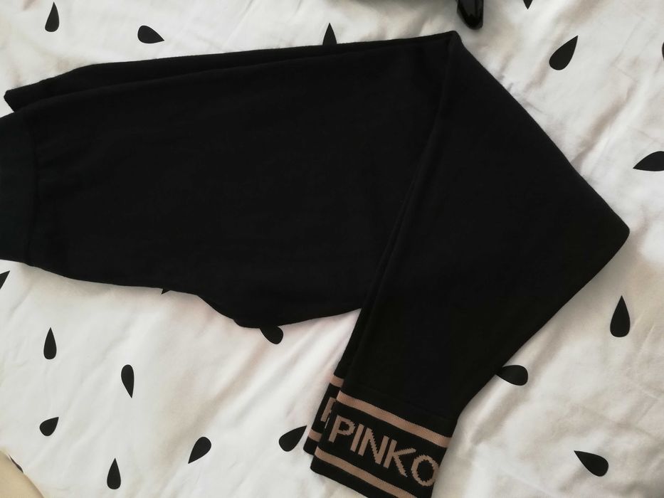 spodnie PINKO 40 l dzianinowe spodnie PINKO dresowe L 40 czarne