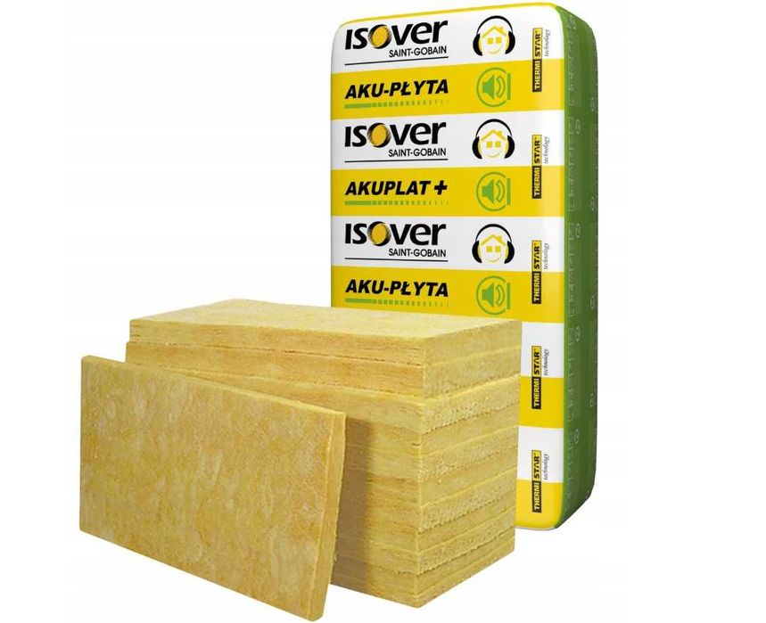 Wełna szklana 5cm ISOVER PŁYTA AKUSTYCZNA AKU PŁYTA 037 13,5zł/m2