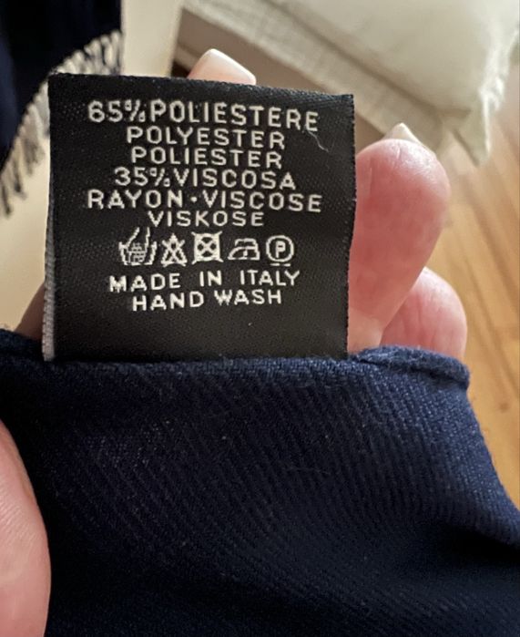 Шарф палантин синий