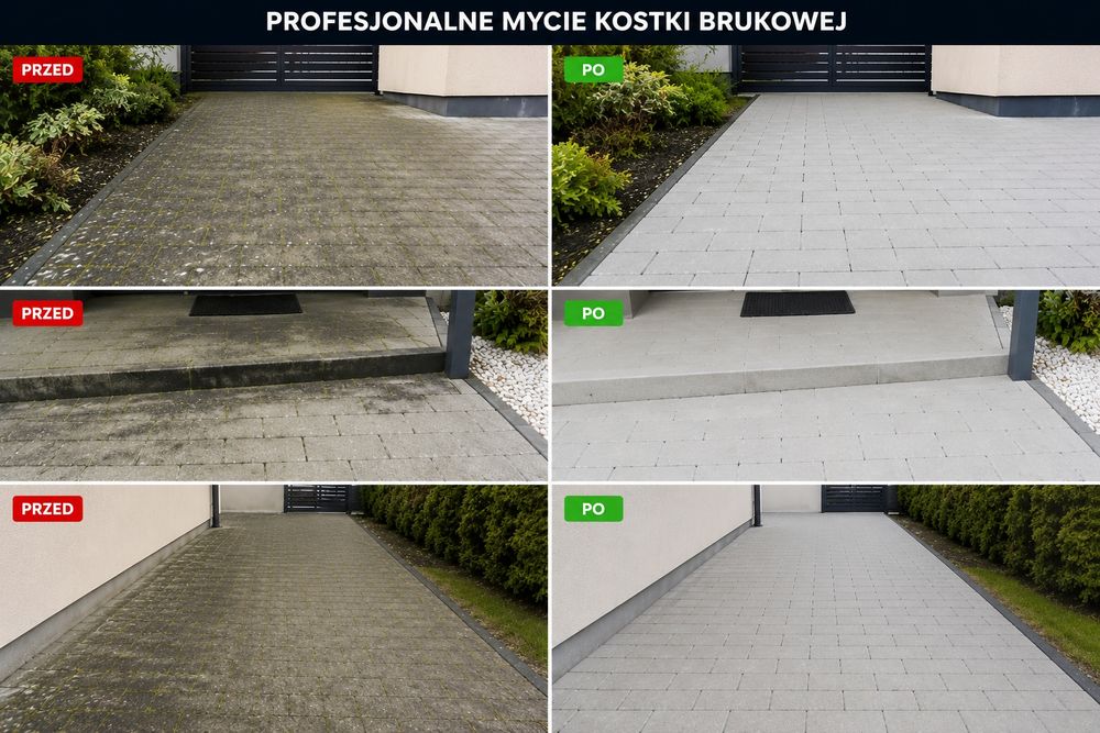 Mycie i malowanie Kostki brukowej, Elewacji, Tarasów