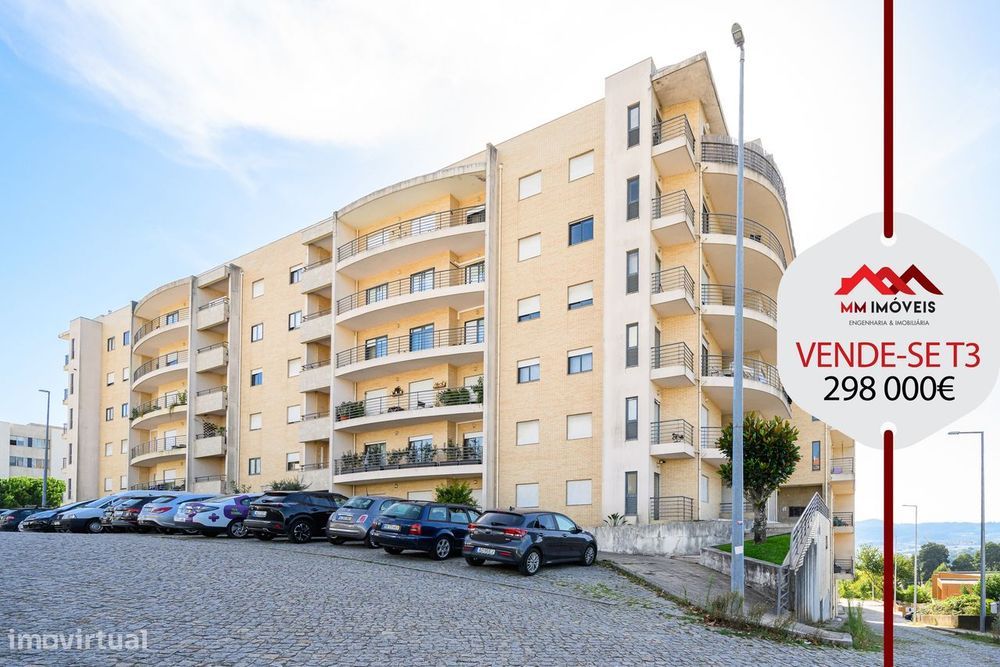 Apartamento T3 | Duas Frentes | Varanda | Garagem | Excelente localiza