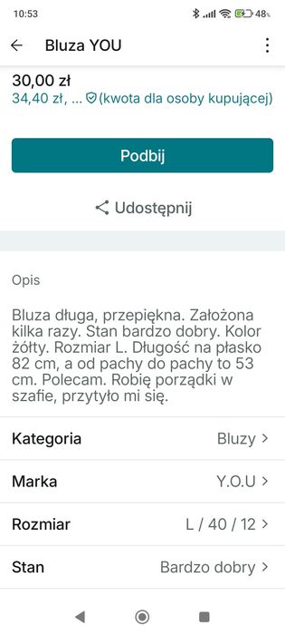 Bluza damska marki Yups