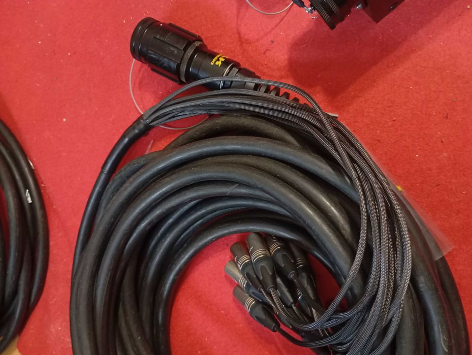 Cabos áudio Link LK Harting Splitter 32, 48, 64 canais, Sub box 12, 16 canais, Socapex