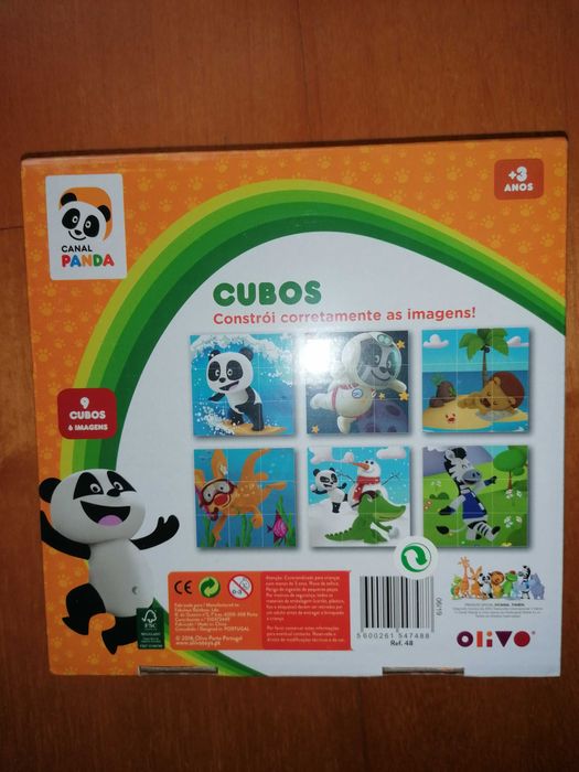 Jogo Panda - Quebra-Cabeças Cubos - NOVO