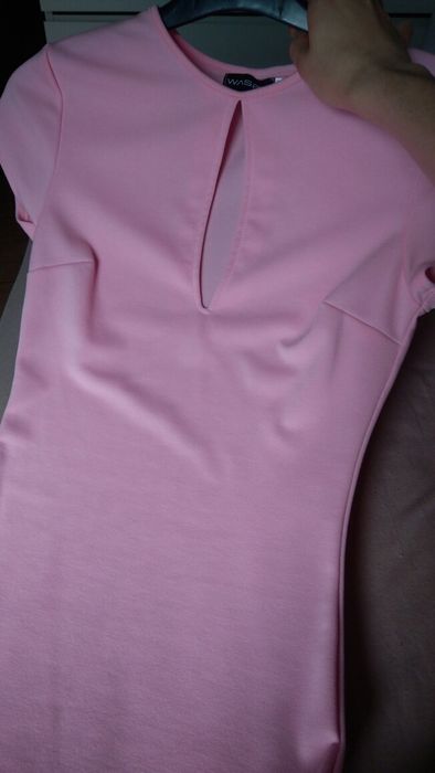 Śliczna sukienka pudrowy róż XS/S