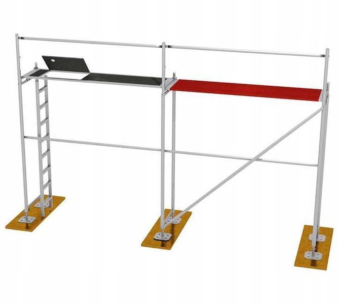 Rusztowanie 27m2 typ Rux R65 Podesty Ramy Stopy Złącza Rusztowania
