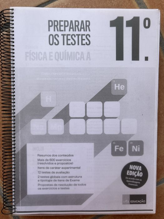 Livro Preparar os testes Fisica e Quimica 11