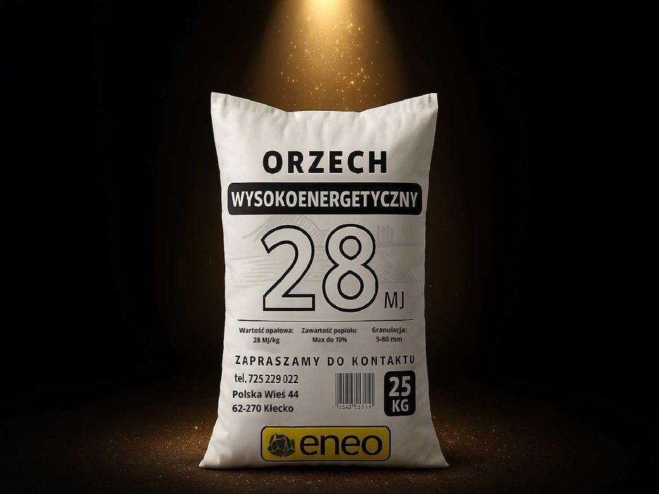 Węgiel kamienny orzech, pellet, węgiel groszek. Transport gratis!