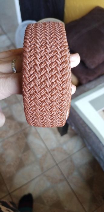 Pasek męski brązowy