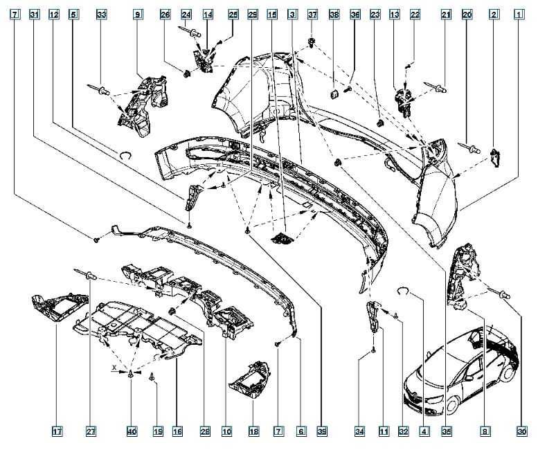 Lip Pára-choques Traseiro Renault Scenic IV |  130677