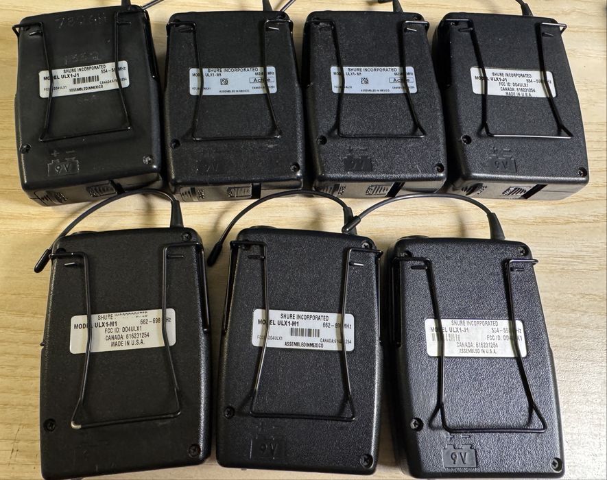 Shure SLX, Shure ULXP, радіомікрофон, бодіпак та головна гарнітура