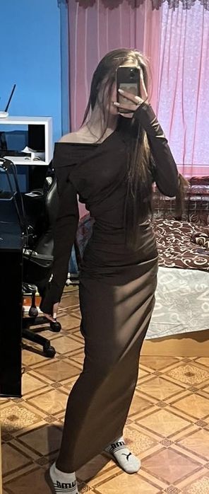 Сукня вечірня шоколадна