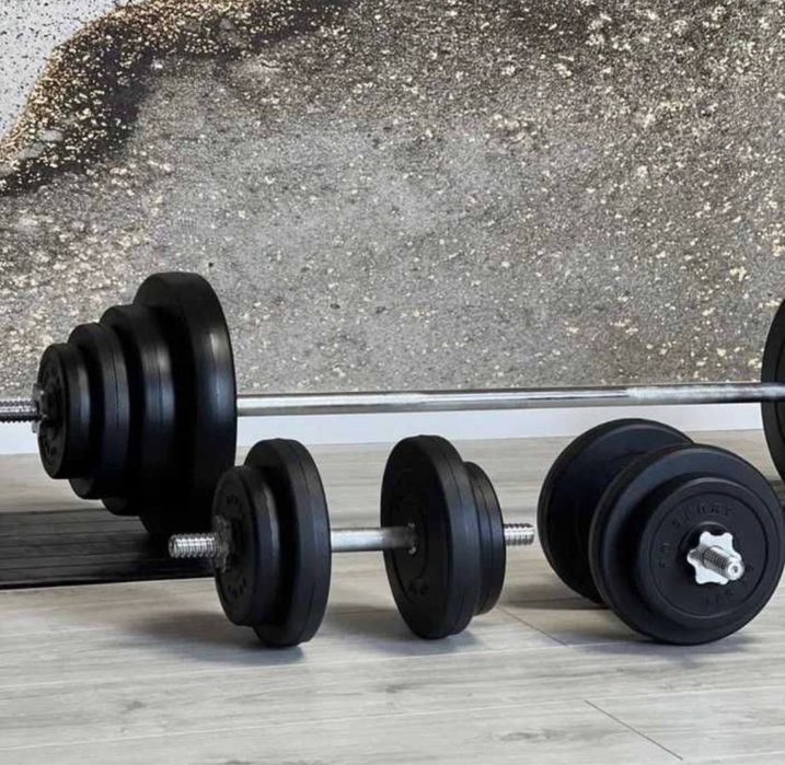 НАЙНИЖЧА ЦІНА! Набір штанга + гантелі 36 50 52 62 72 92 119 кг лавка
