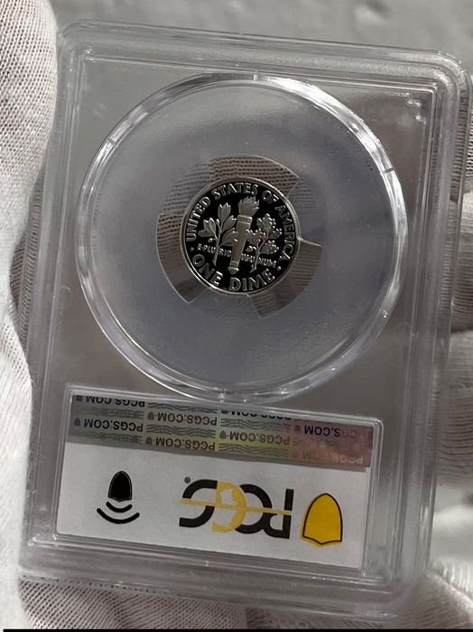 10 центів 1997р. S США. Рузвельт. Дайм. СРІБЛО. ПРУФ. СЛАБ