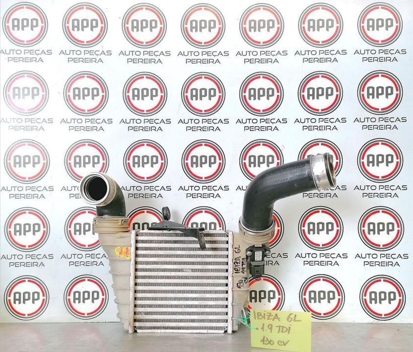 Radiador de intercooler Seat Ibiza 6L 1.9 TDI de 130 CV, usado original.