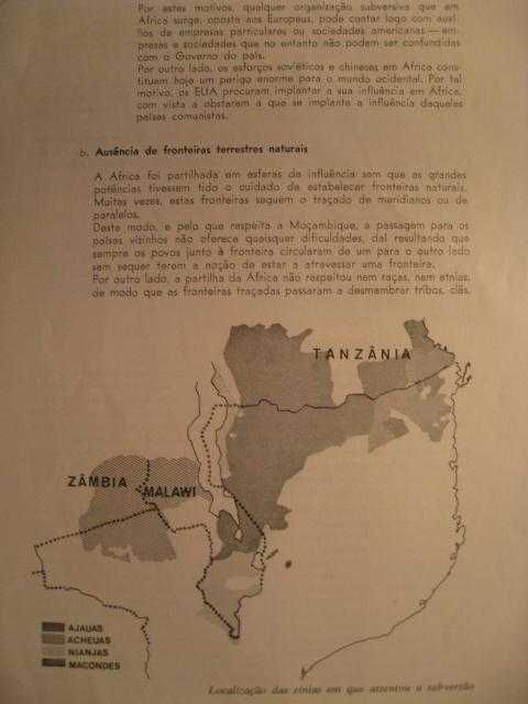 O CASO DE MOÇAMBIQUE - Edição do EME - Lisboa 1970