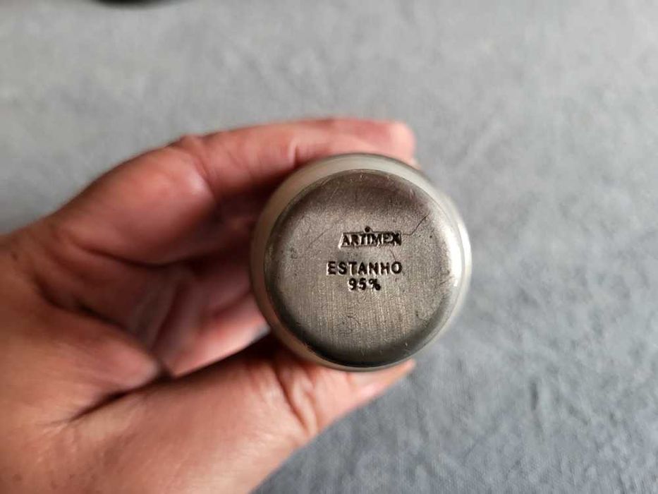 Garrafa em Cristal e Estanho Artimex