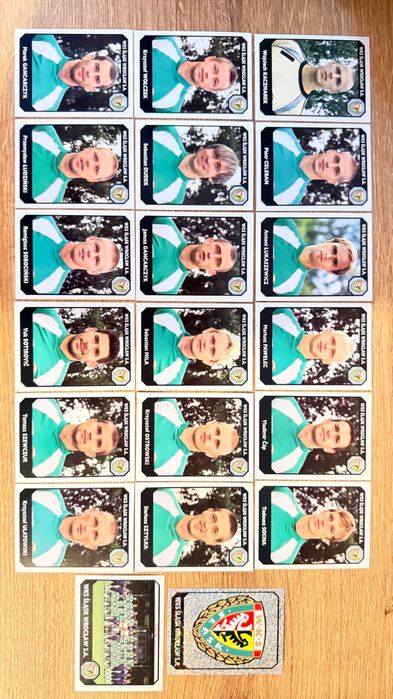 Ekstraklasa 08/09 naklejki do wyklejania PANINI Śląsk Wrocław