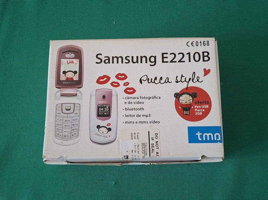 Raro Telemovel Samsung E2210B Pucca + Caixa + Manuais - avariado