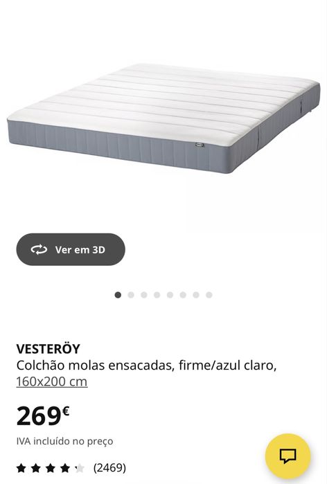 Colchão 160x200 VESTEROY