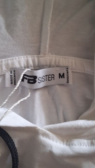 Bluza krótki rękaw dziewczyna M biała metka
