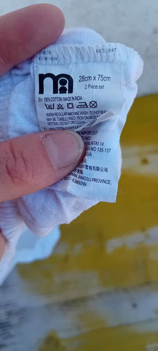 Conjunto lençóis e manta de algodão para alcofa de bebé