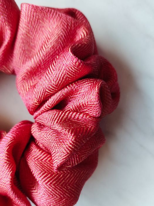 Frotka, scrunchie, jedwab naturalny